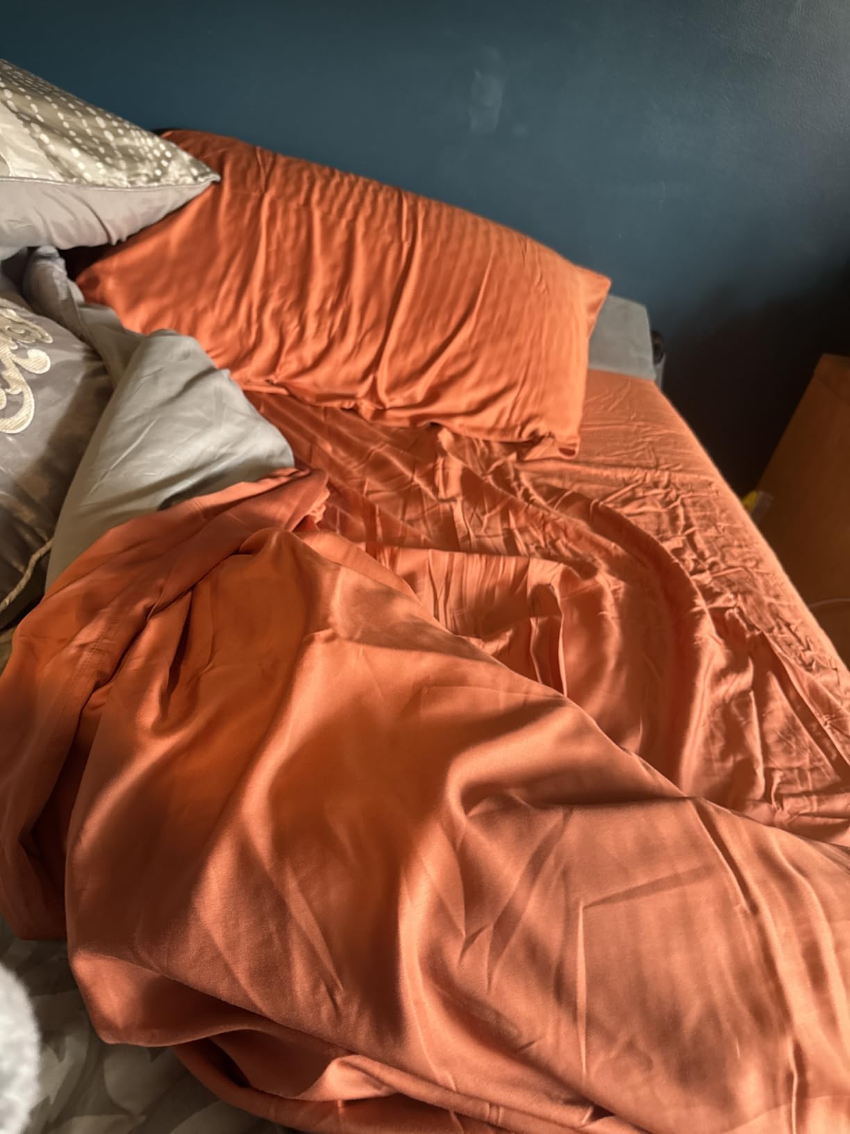 BAMPURE 100% Rayon from Bamboo Sheets Queen Size - 4pc Cooling Sheets Queen customer photo 2