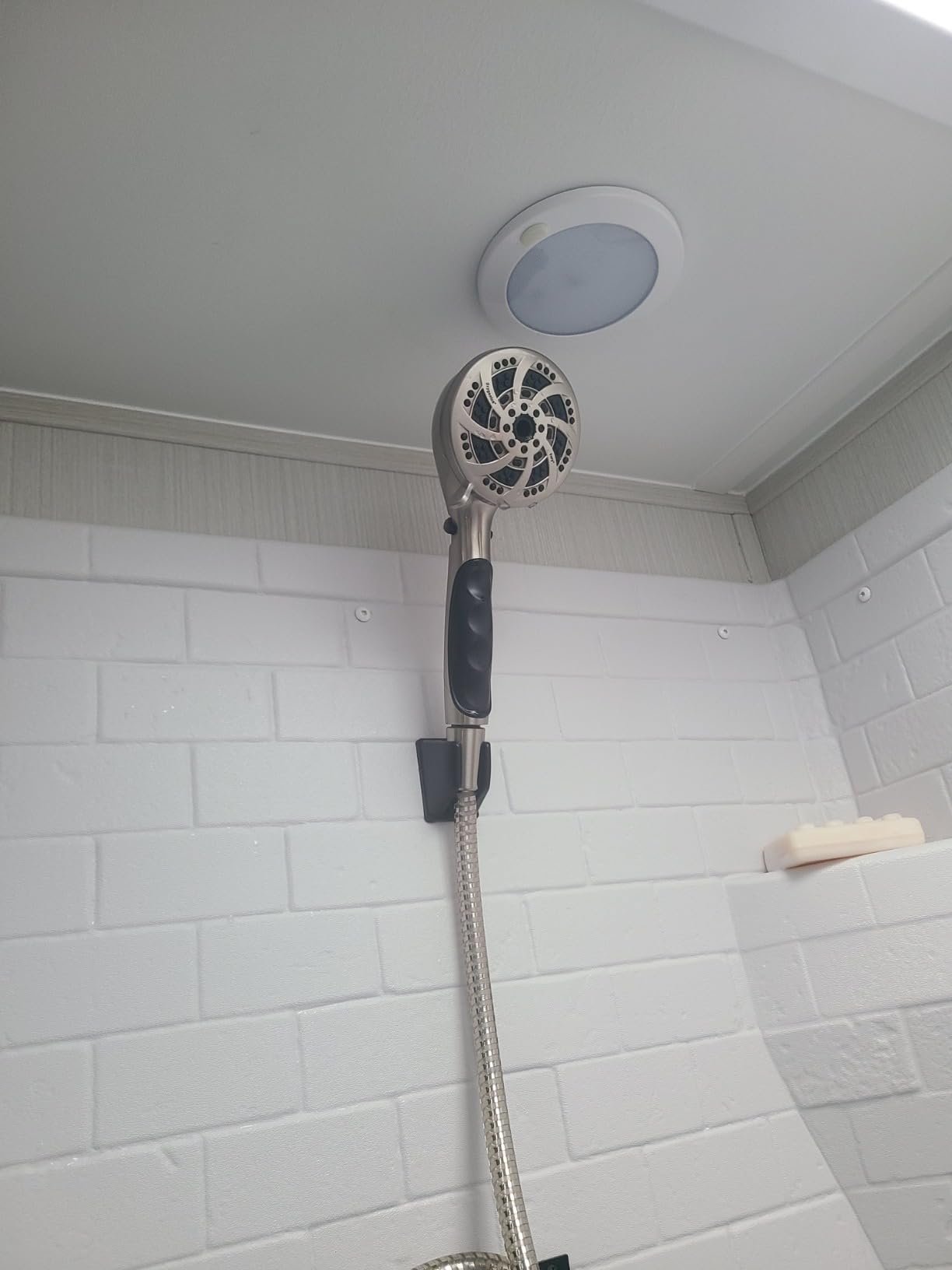 ETL Oxygenics 92489 Fury RV Handheld Shower - Brushed Nickel, 72 inch Hose length customer photo 2
