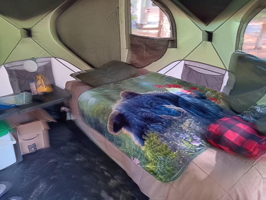 Gazelle Tents™ T4 Hub Tent, Easy 90 Second Set-Up, Waterproof, UV Resistant, Removable Floor, Ample Storage Options, 4-Person, Alpine Green, 94