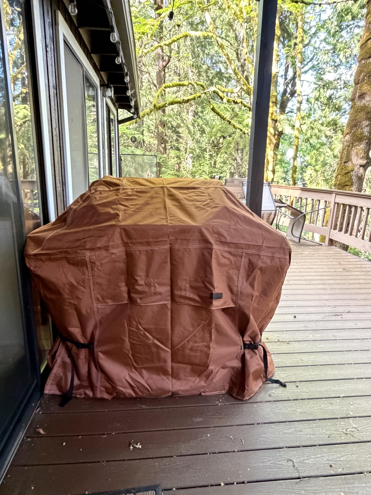 NettyPro Grill Cover for Outdoor Grill 56 Inch Waterproof Heavy Duty, Brown customer photo 1