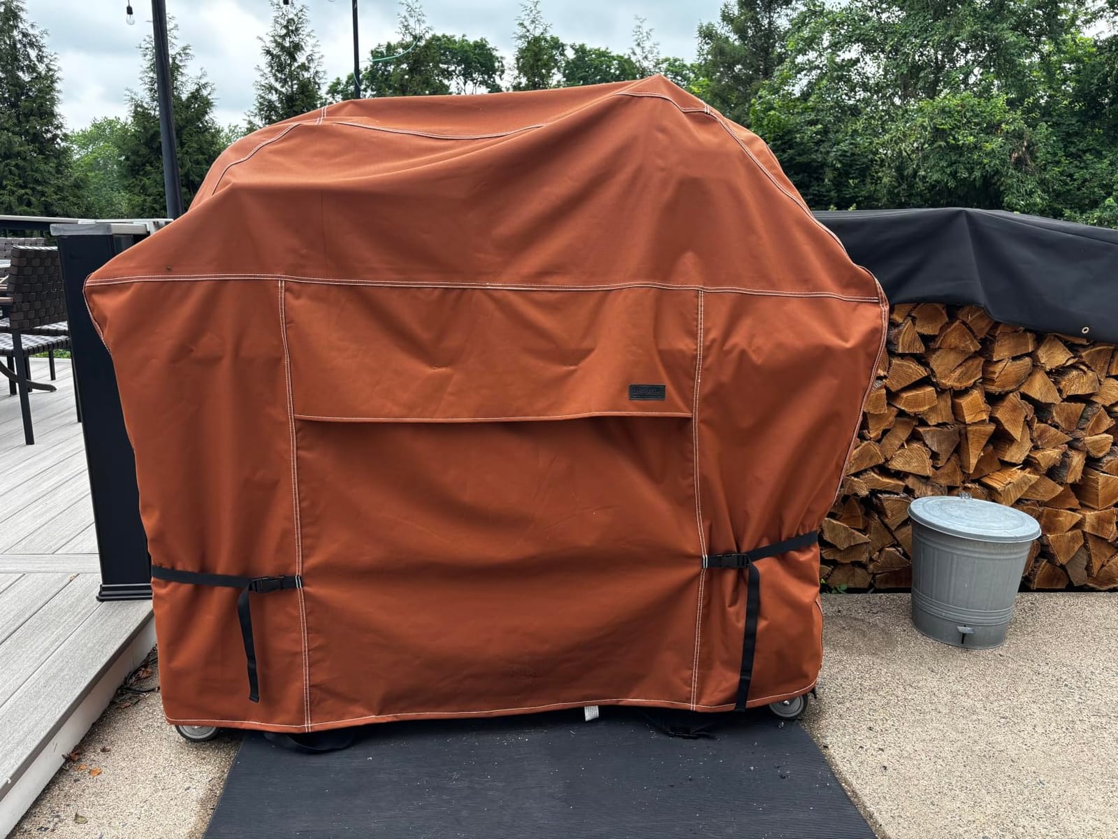 NettyPro Grill Cover for Outdoor Grill 56 Inch Waterproof Heavy Duty, Brown customer photo 2