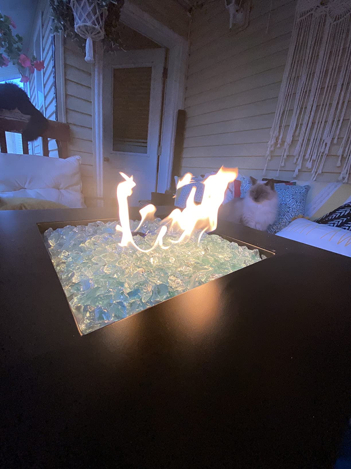 LEGACY HEATING 28in Gas Fire Pit Table, Outdoor Firepit customer photo 2