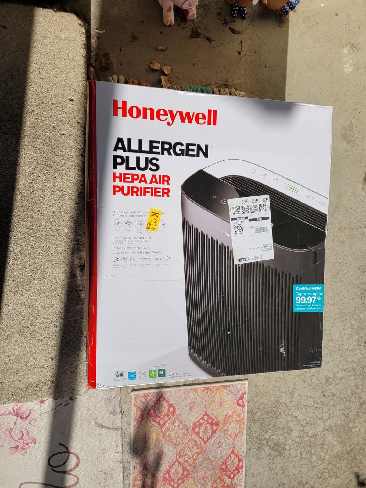 Honeywell HEPA Air Purifier for Home and Extra Large 2423 Ft² Rooms, Black customer photo 1