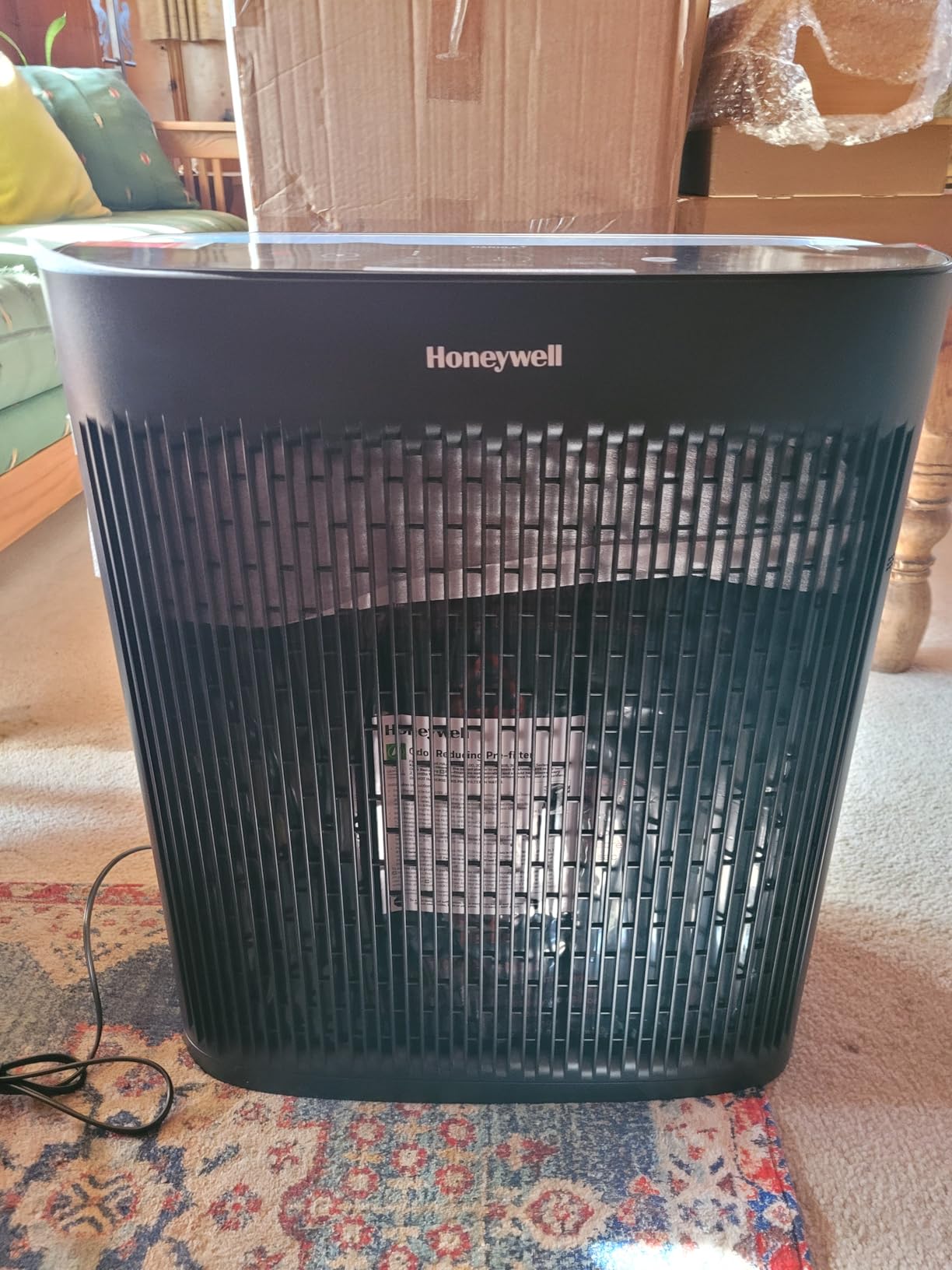 Honeywell HEPA Air Purifier for Home and Extra Large 2423 Ft² Rooms, Black customer photo 2