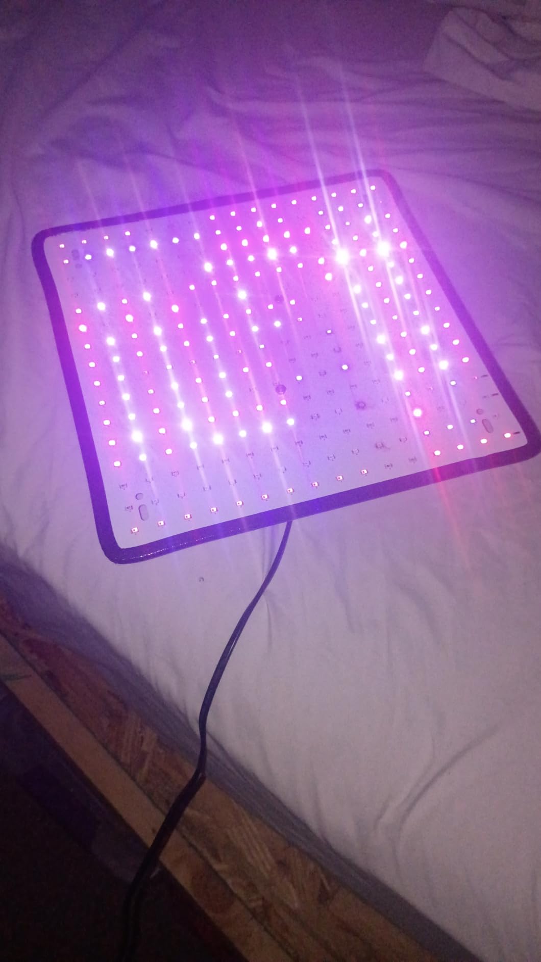 2 Pack LED Grow Light Panel 200W Lamp for Indoor Plants, Sun Like with White Blue Red UV IR LEDs for 4x4ft Coverage Grow Tent Greenhouse Veg and Bloom Seedlings Hydroponics customer photo 1