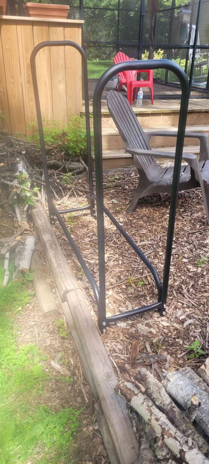 WALMANN 4ft Firewood Log Rack with Cover Outdoor, Heavy Duty Firewood Rack customer photo 1