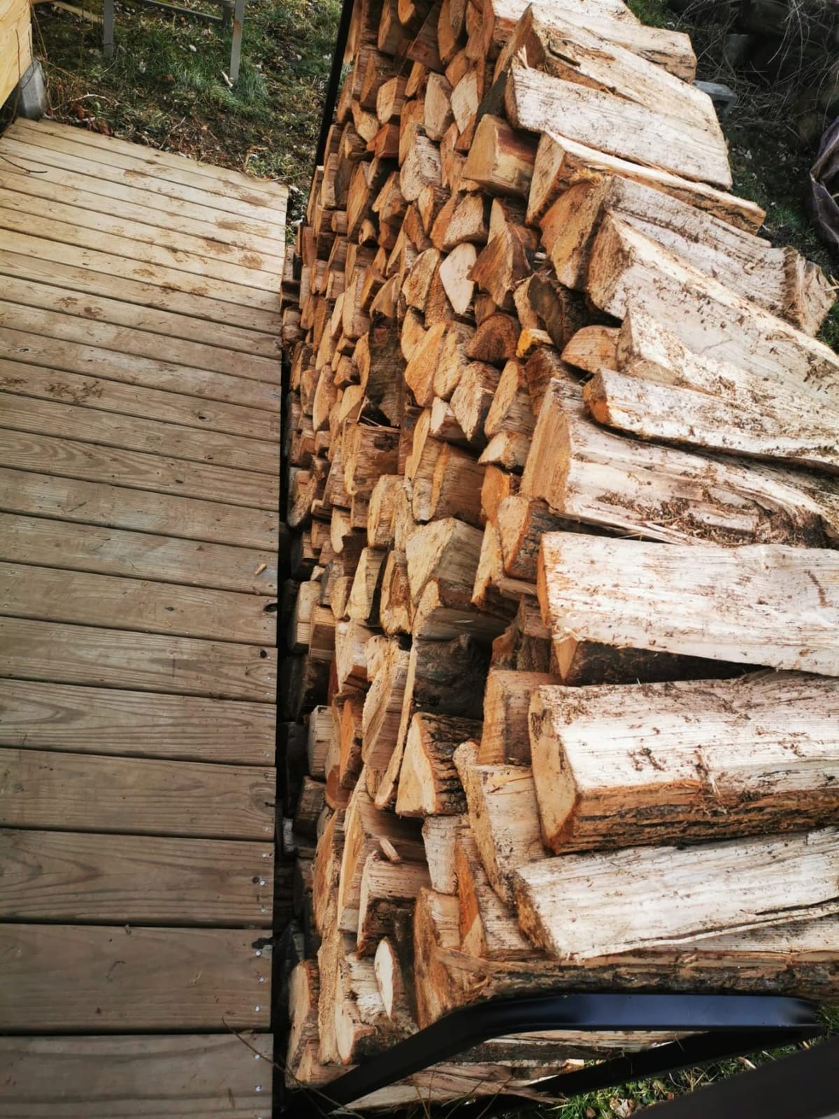 WALMANN 4ft Firewood Log Rack with Cover Outdoor, Heavy Duty Firewood Rack customer photo 2