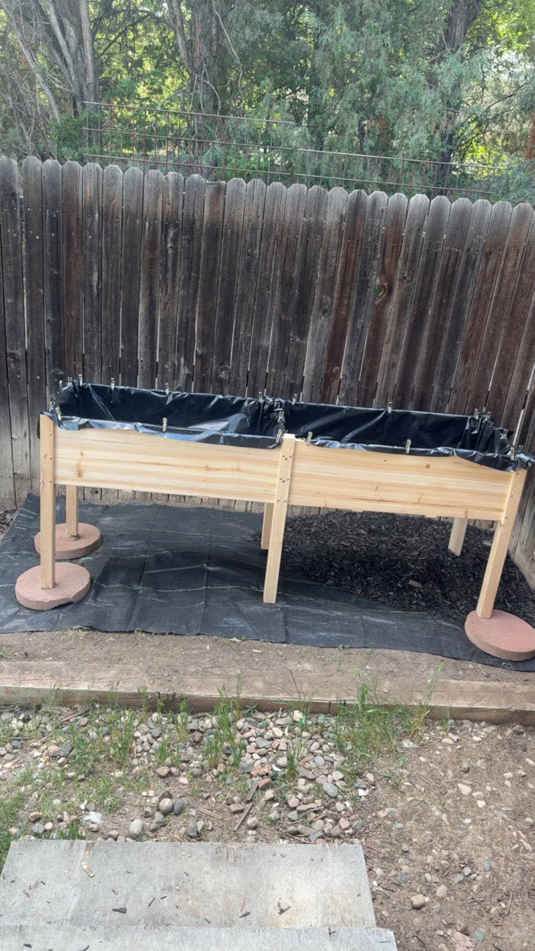 MIXC 331lb Capacity Sturdy Wooden Raised Garden Bed Outdoors with Legs customer photo 1