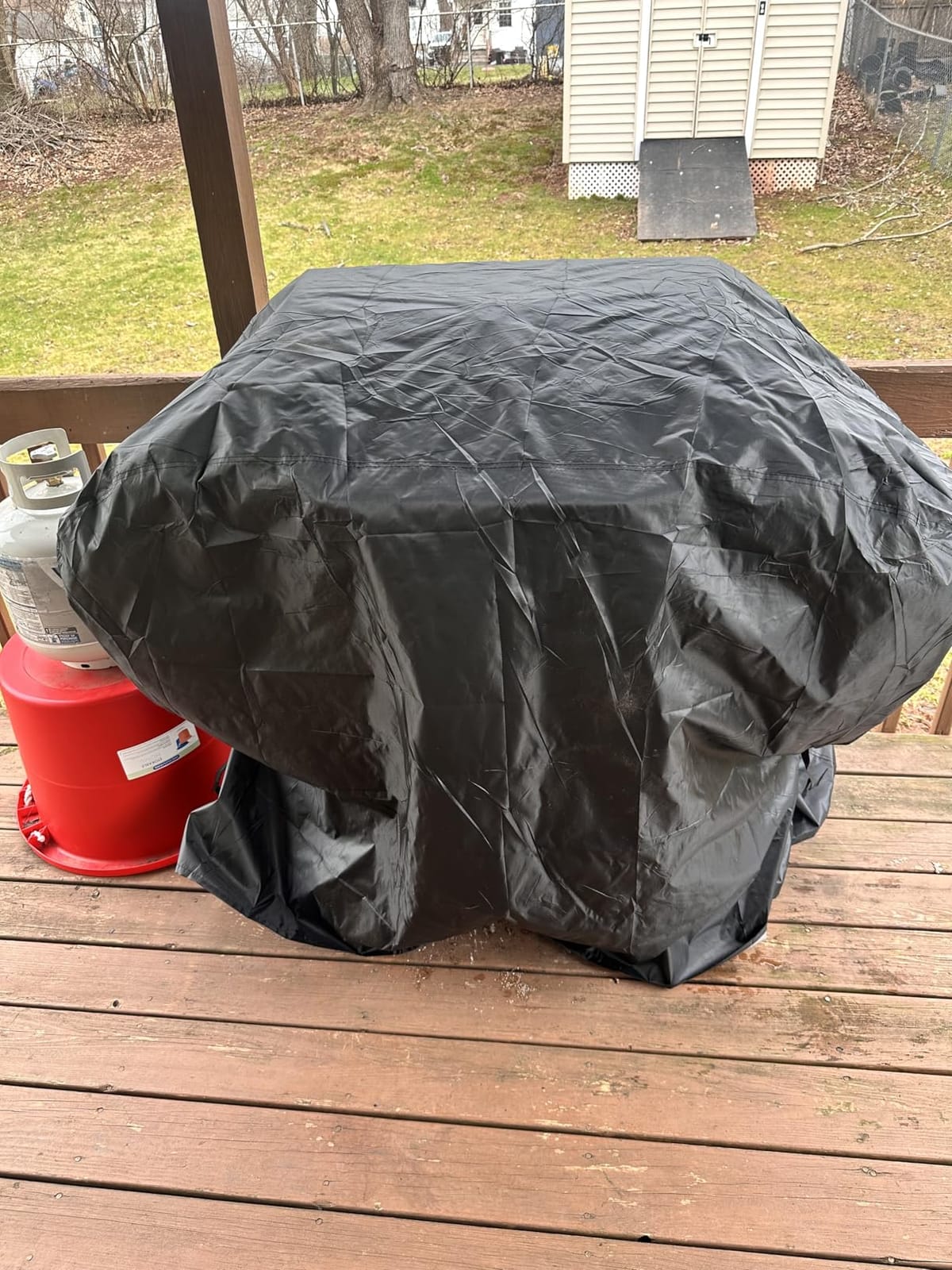 Aoretic Grill Cover, 58 inch BBQ Gas Grill Cover for Outdoor Grill, Charbroil Grill Cover Barbecue Waterproof, Anti-UV for Weber Char-Broil Monument, Dyna-glo Nexgrill Spun Polyester customer photo 1