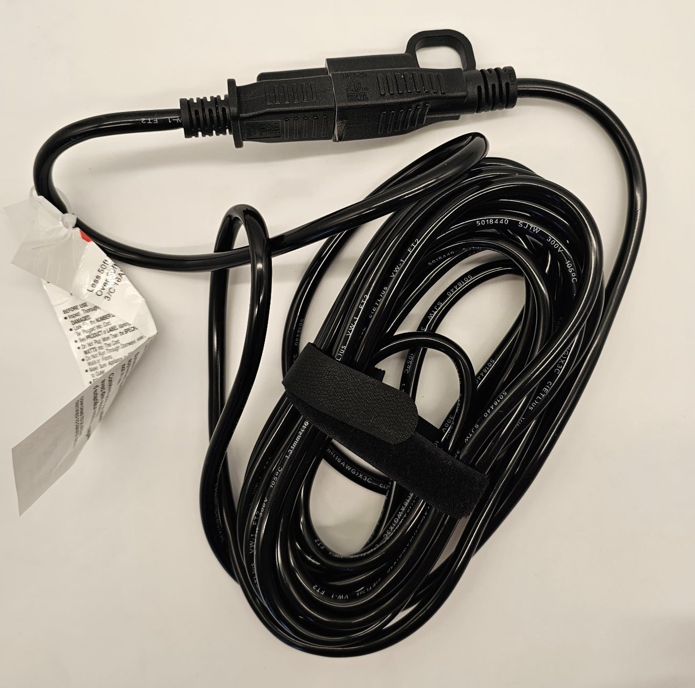HUANCHAIN Indoor Outdoor Black Extension Cord 25 FT Waterproof 16/3 Gauge customer photo 2