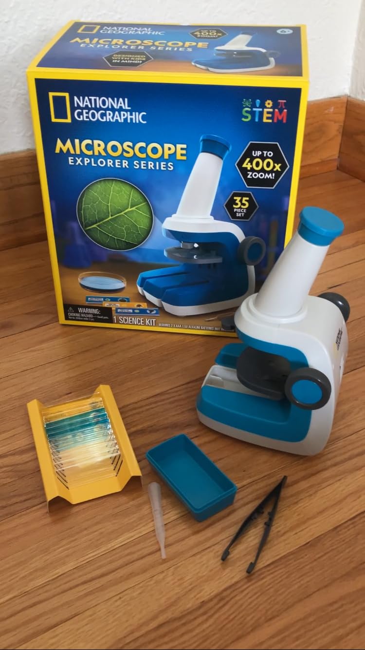 National Geographic Microscope for Kids with Up to 400x Magnification customer photo 1