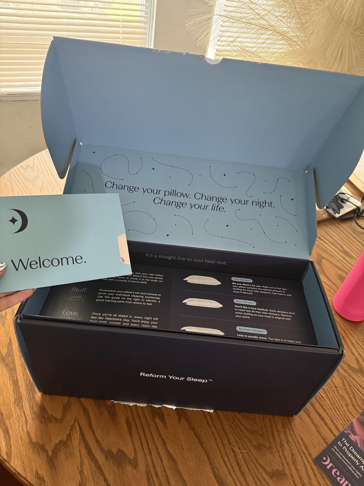 DreamyBlue Signature Adjustable Shredded Memory Foam Pillow Queen customer photo 1