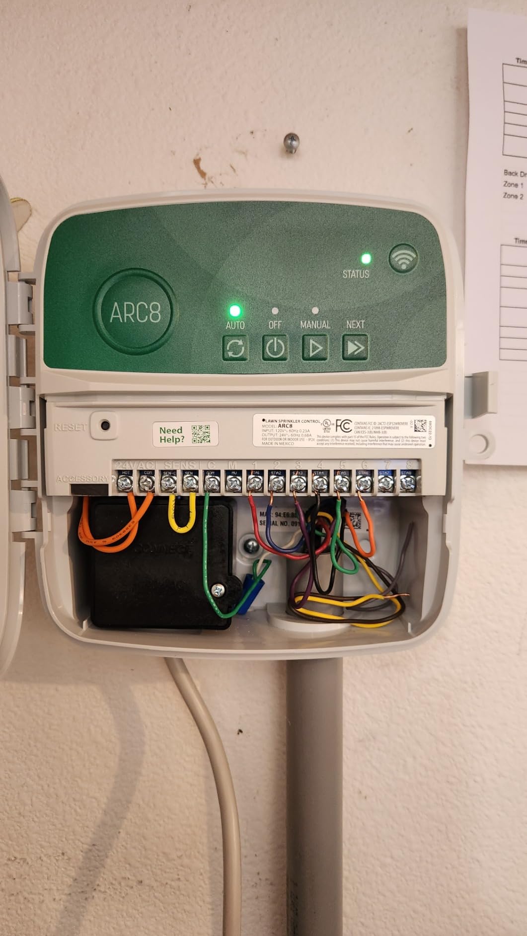 Rain Bird ARC8 App-Based Indoor/Outdoor Smart WiFi Irrigation Sprinkler Timer/Controller, 8-Zone/Station, EPA WaterSense Certified, Compatible with Alexa, Indoor/Outdoor 8-Station customer photo 2