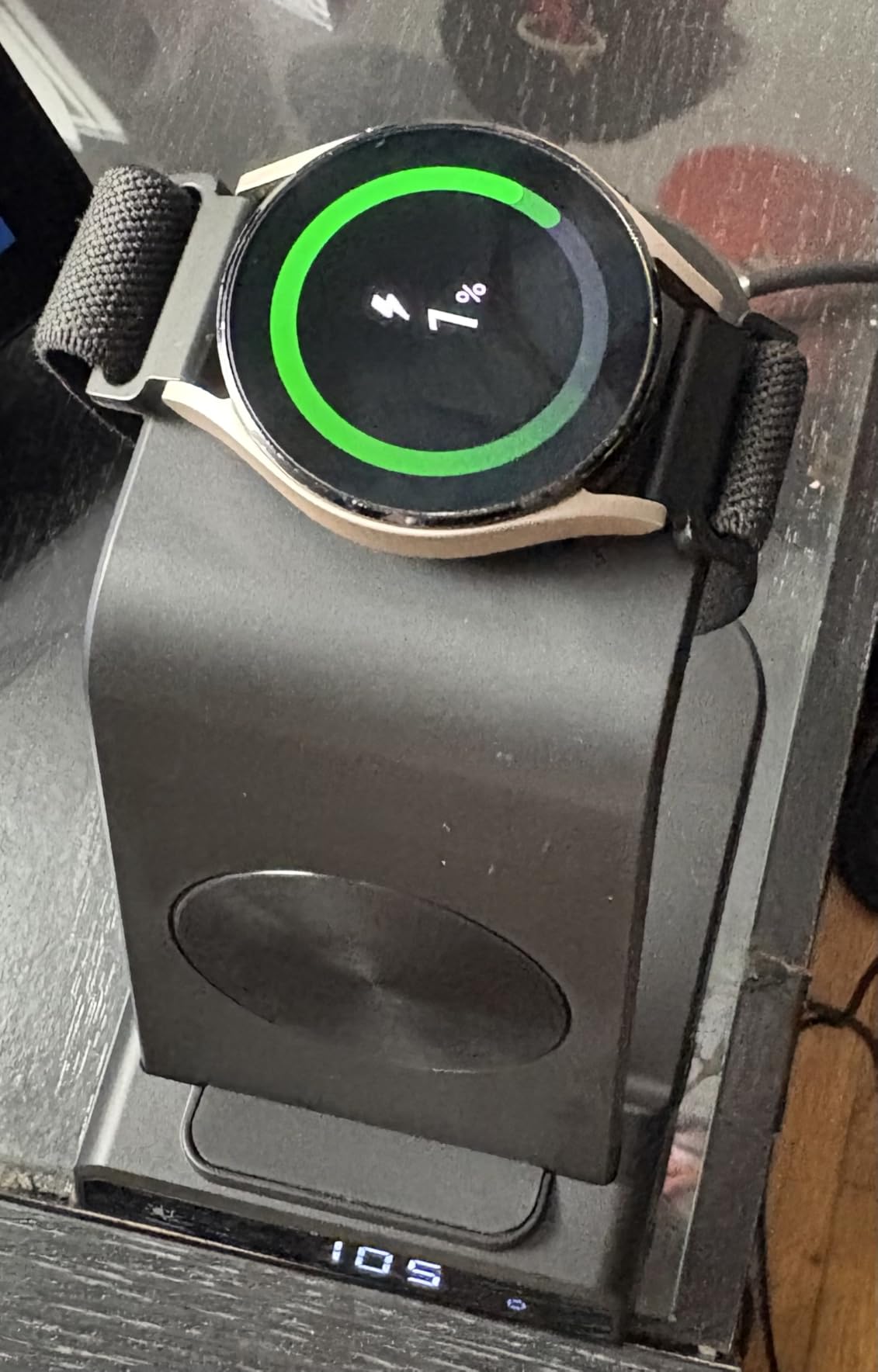 Wireless Charger for Samsung S25 with Clock 3 in 1 Android Charging Station customer photo 2