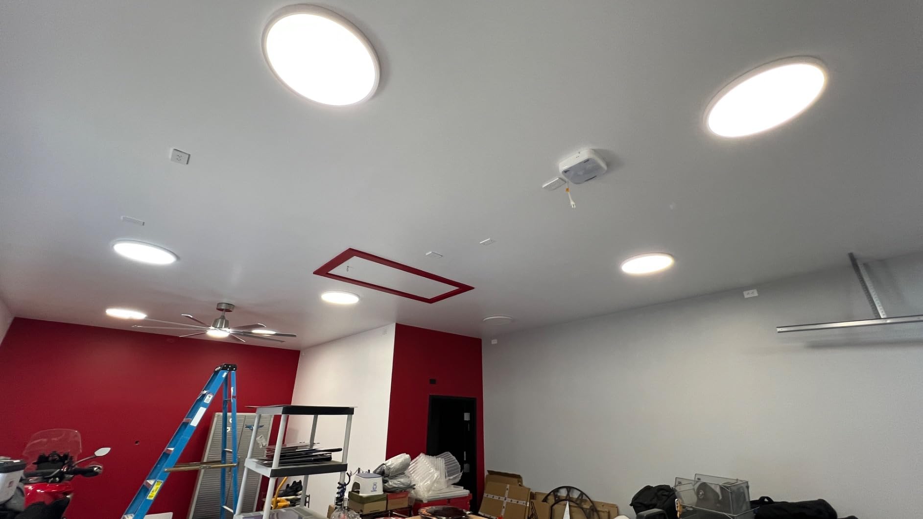 Allsmartlife LED Flush Mount Ceiling Light Fixture, 12inch 24W 2880lm CCT 3000K/4000K/6500K Thin Round Flat Panel Light Surface Mount for Kitchen, Bedroom, Laundry. Dimmable Ceiling Lamp customer photo 2