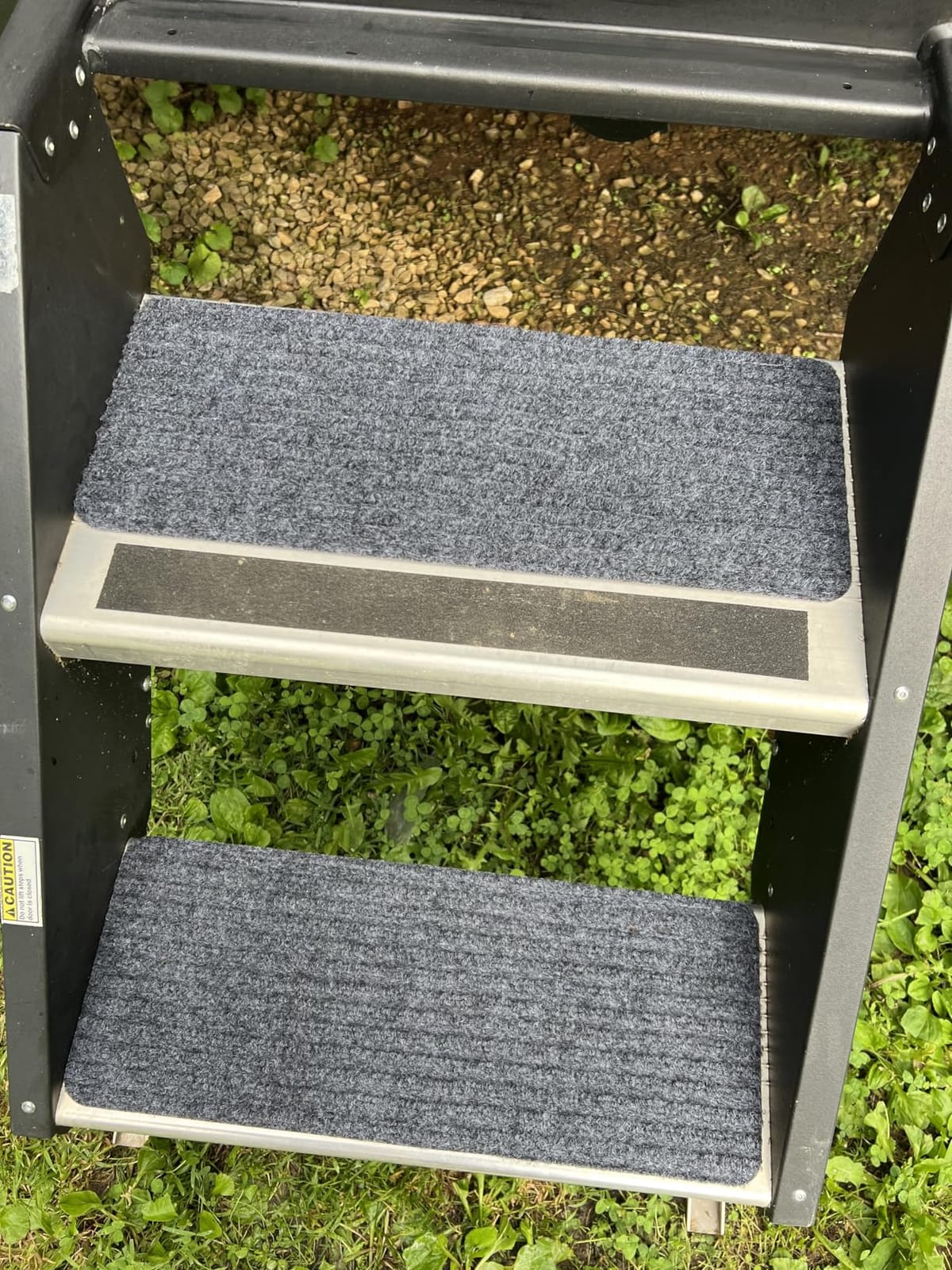 ESUDNT RV Step Covers 4 Pack RV Step Rug, RV Stair Covers Carpets for Mobile Home, Camper, 24 inch Wide (24”*7.5”, Black) customer photo 1