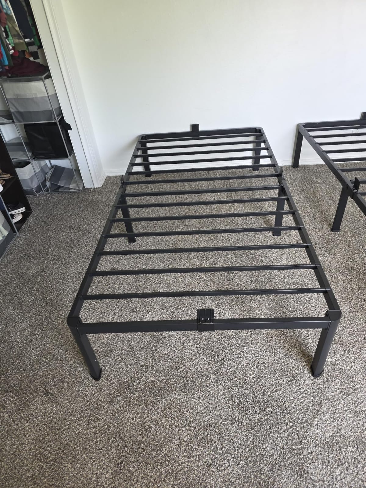 FUIOBYVV Full Size Bed Frame with Round Corner Edge Legs, 14 Inch Heavy Duty Support 3500 lbs Metal Platform Bed Frame Full, No Box Spring Needed/Non-Slip/Steel Slat Support/Noise Free customer photo 1