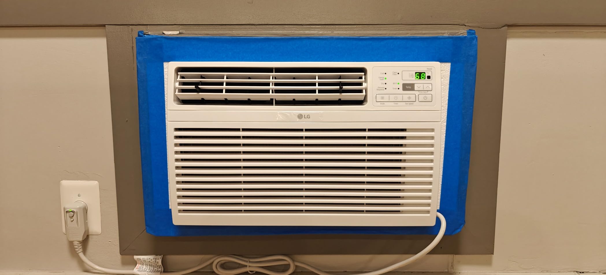 LG 10000 BTU Window Air Conditioners [2023] Remote Control WiFi App Ultra-Quiet Washable Filter Cools 450Sq.Ft for Medium & Large Room AC Unit air conditioner Easy Install White LW1017ERSM1 customer photo 1