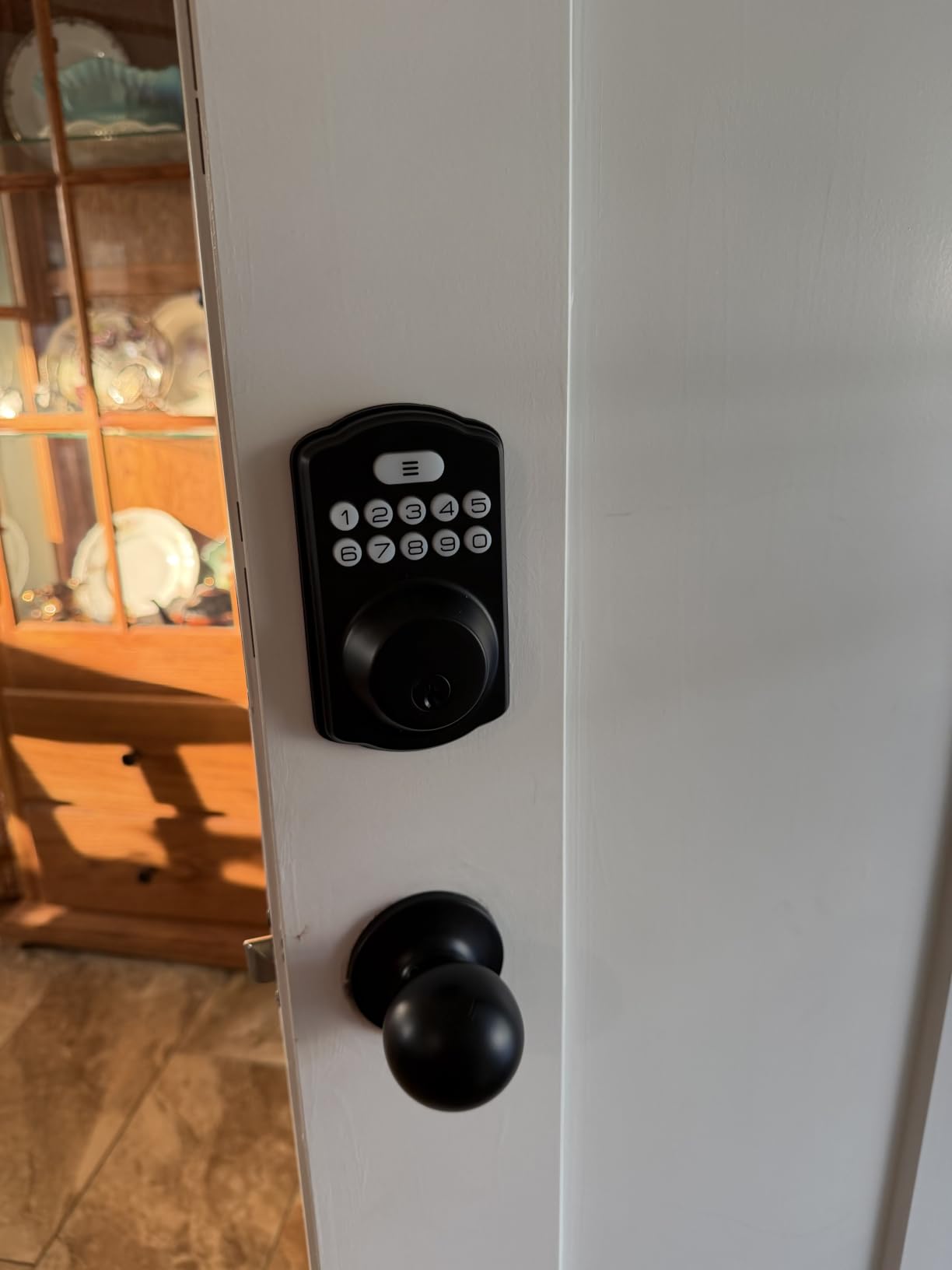 Veise KS01C Keyless Entry Deadbolt Door Lock with Knobs, Matte Black customer photo 1
