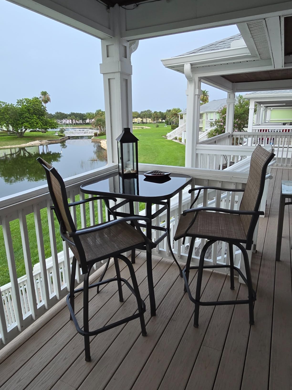 Devoko Patio Swivel Bar Set 3 Pieces customer photo 1