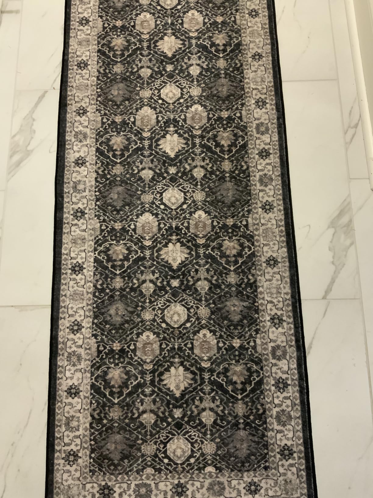 Hallway Washable Runner Rug - 2'6x14 Kitchen Rugs Entryway Rug Runner Vintage Soft Floor Mat Non Slip Indoor Farmhouse Carpet for Bathroom Living Room Bedroom (2'6''x14', Beige) customer photo 2