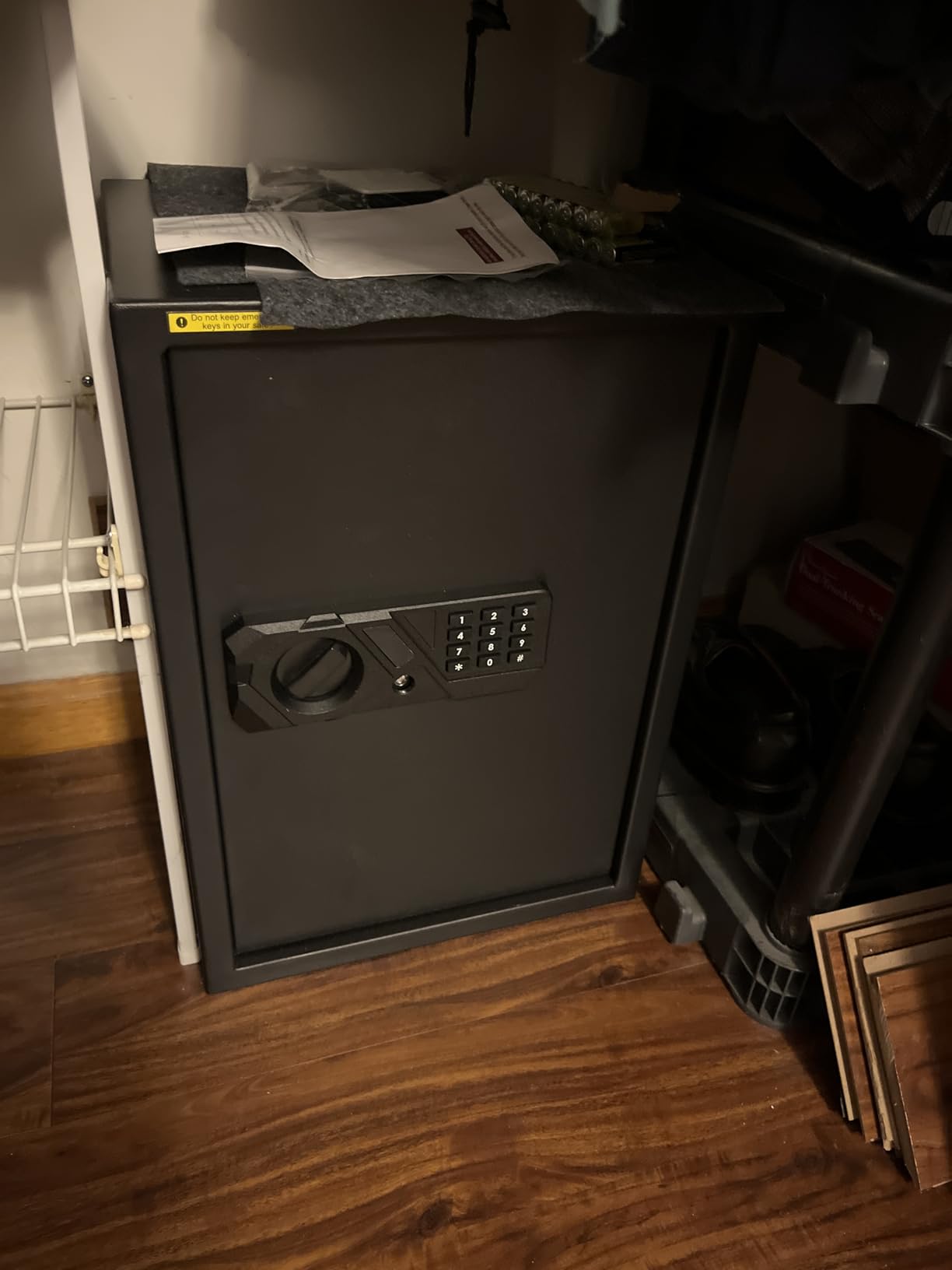 3.4 Cubic Feet Large Safes for Home Use Fire and Water proof, Digital Security Safe with Key and Combination, Home Safes Water and Fireproof for Firearm Medicine Money Valuables customer photo 1