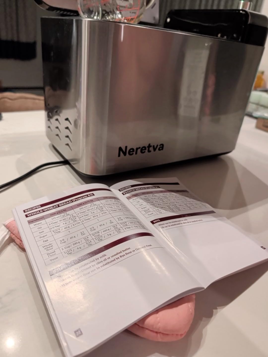 Neretva 3.3LB &15-in-1 Bread Maker Dual Heaters with Auto Nut Dispenser customer photo 2