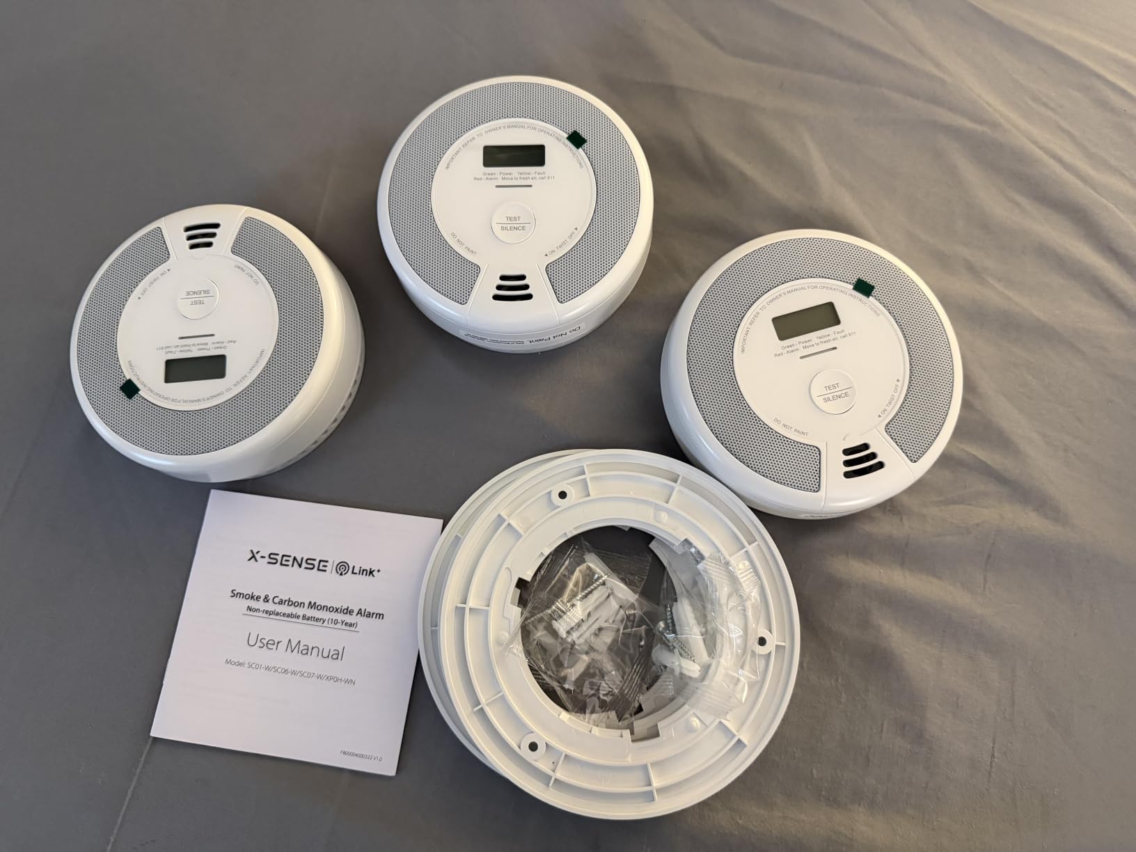 X-Sense Wireless Combination Smoke and CO Detector, XP0H-WN, 3-Pack customer photo 2