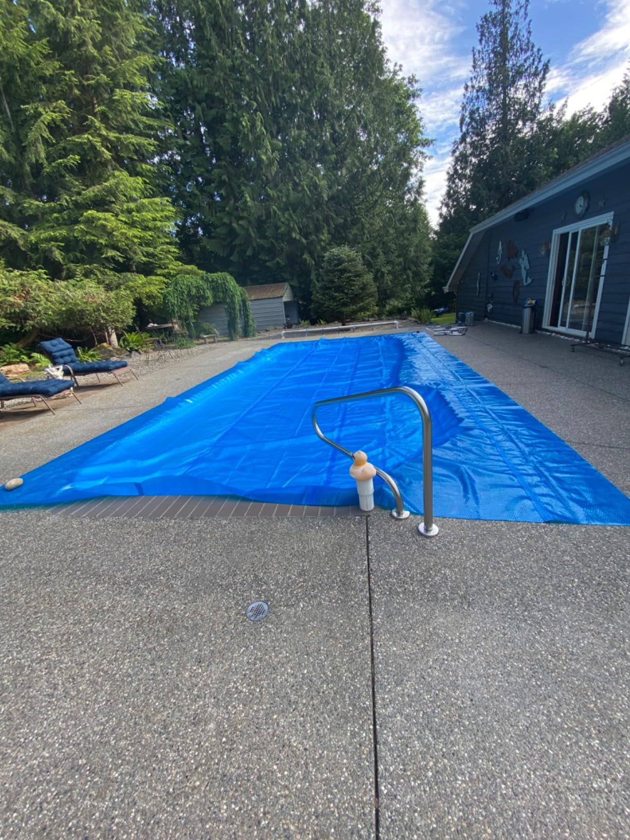 BigXwell Solar Pool Cover, 12Mil Round 18 Foot Solar Blanket for Above-Ground and In-Ground Pools, Swimming Pool, Blue 1200Series (Round 18 FT) customer photo 1