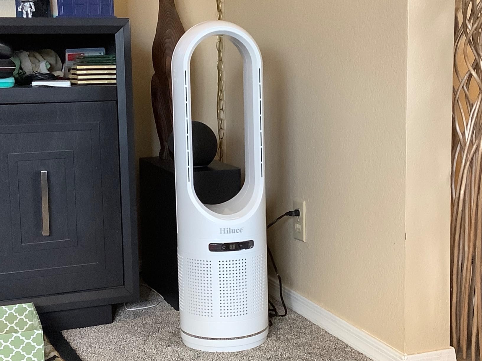 Hiluce Bladeless Fan with Air Purifier,20dB Quiet Tower Fan with Remote customer photo 2