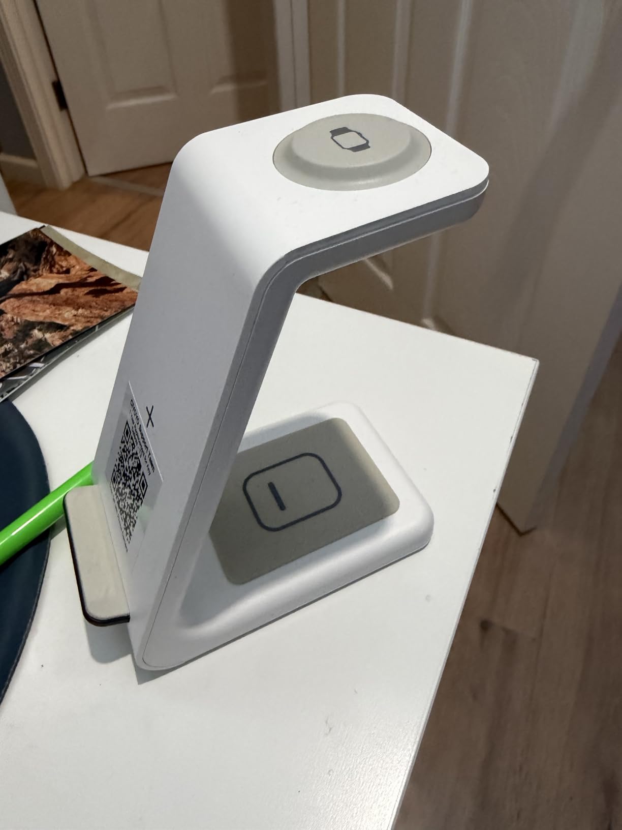 3 in 1 Wireless Charging, Wireless Charger Stand for Multiple Apple Devices, Wireless Charger for iPhone 17 16 15 14 13 12 11 Pro Max XS XR 8, Apple Watch 11 9 8 7 6 SE 5 4 3 2, AirPods 3/2/Pro customer photo 2