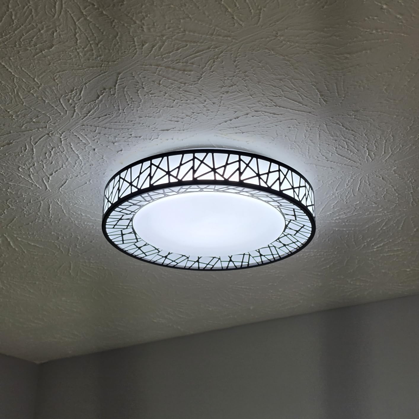 Lightania 12 Inch Bird's Nest Flush Mount Ceiling Light, 20W, 5CCT customer photo 1