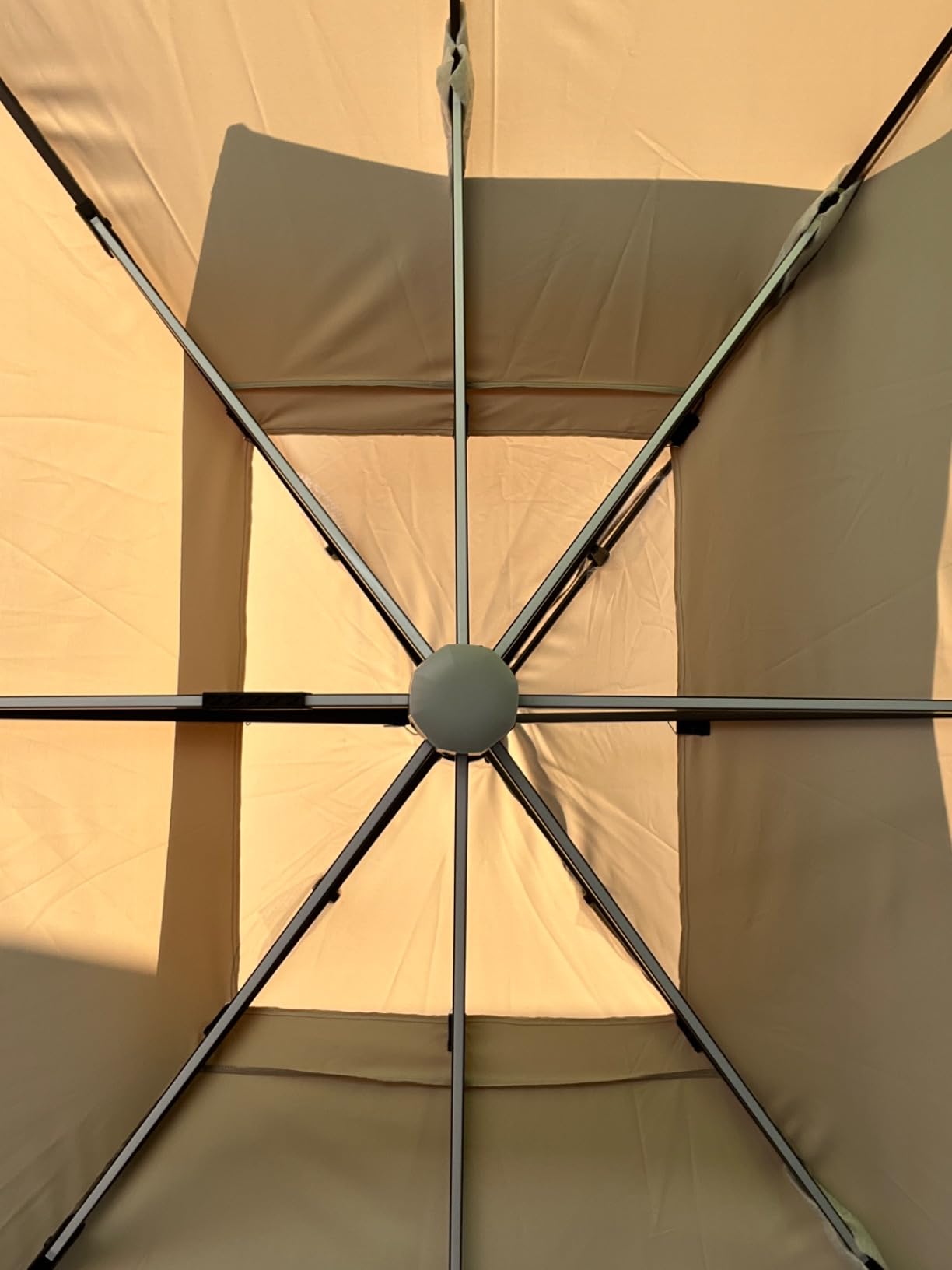 10 X 13 FT Cantilever Outdoor Patio Umbrella with LED Lights customer photo 2