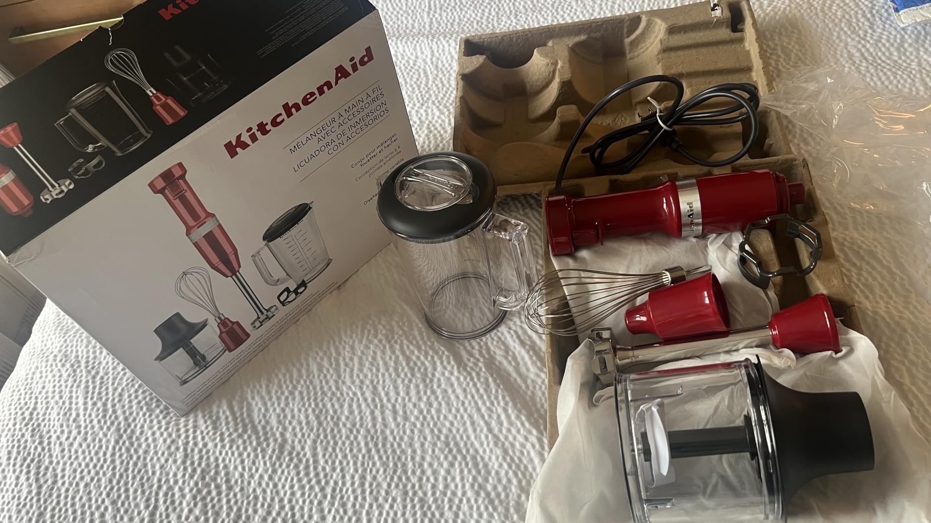 KitchenAid Variable Speed Corded Hand Blender with Attachments, KHBV83 customer photo 1