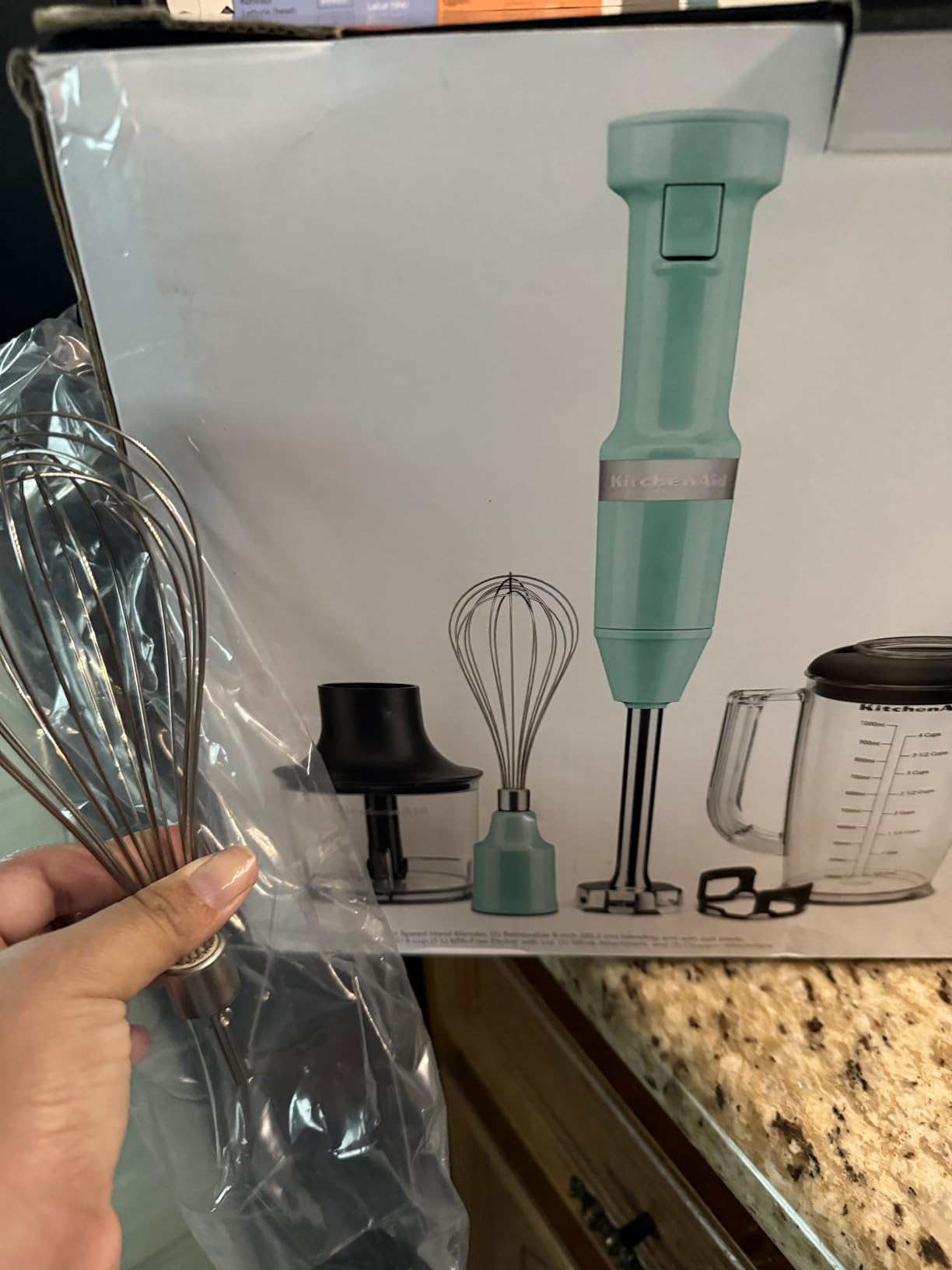 KitchenAid Variable Speed Corded Hand Blender with Attachments, KHBV83 customer photo 2