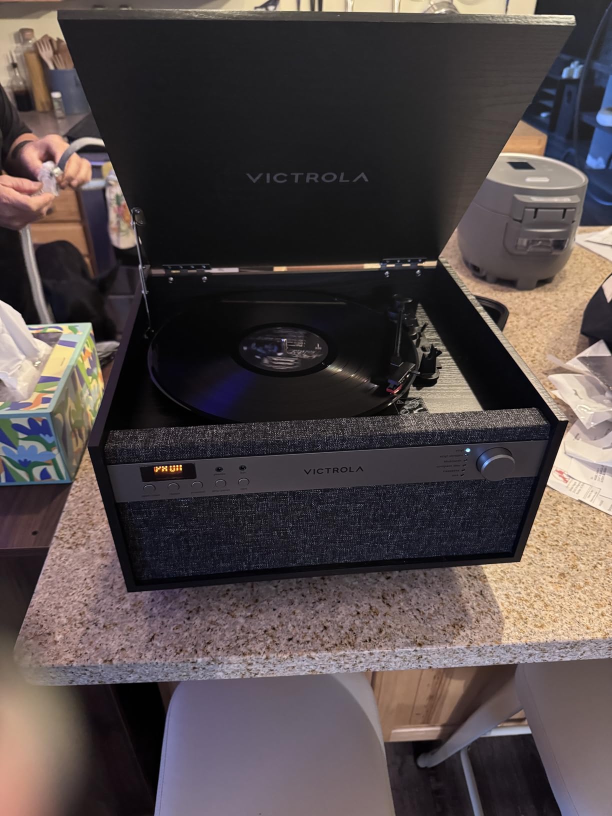 Victrola Century - 6-in-1 Bluetooth Record Player - Walnut customer photo 2