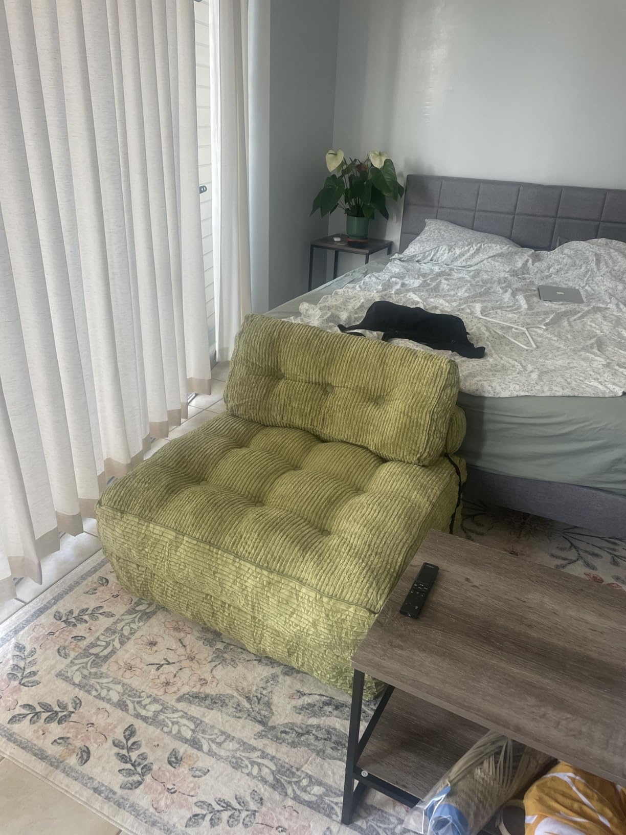 MAXYOYO Folding Sofa Bed, Convertible Chair Bed with Pillow customer photo 2