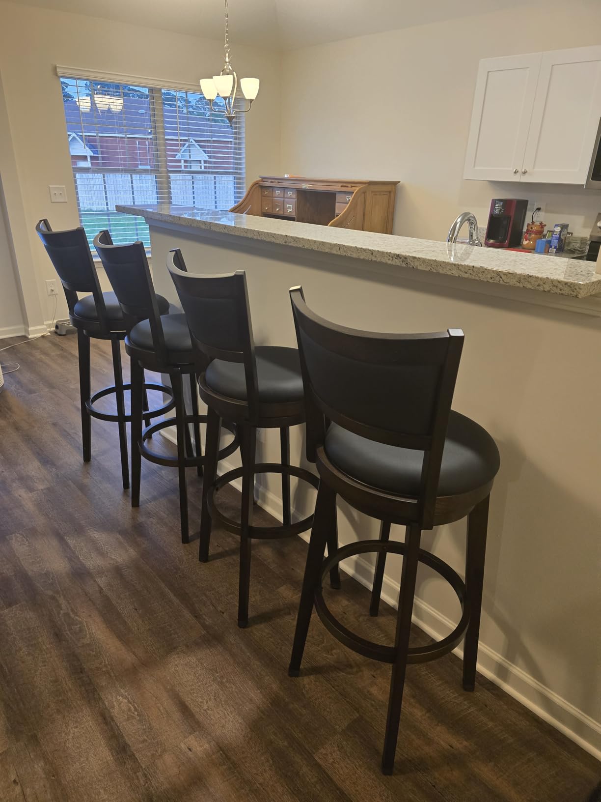 PrimeZone Swivel Bar Stools Set of 2, 30 Inch Bar Height Barstools customer photo 1