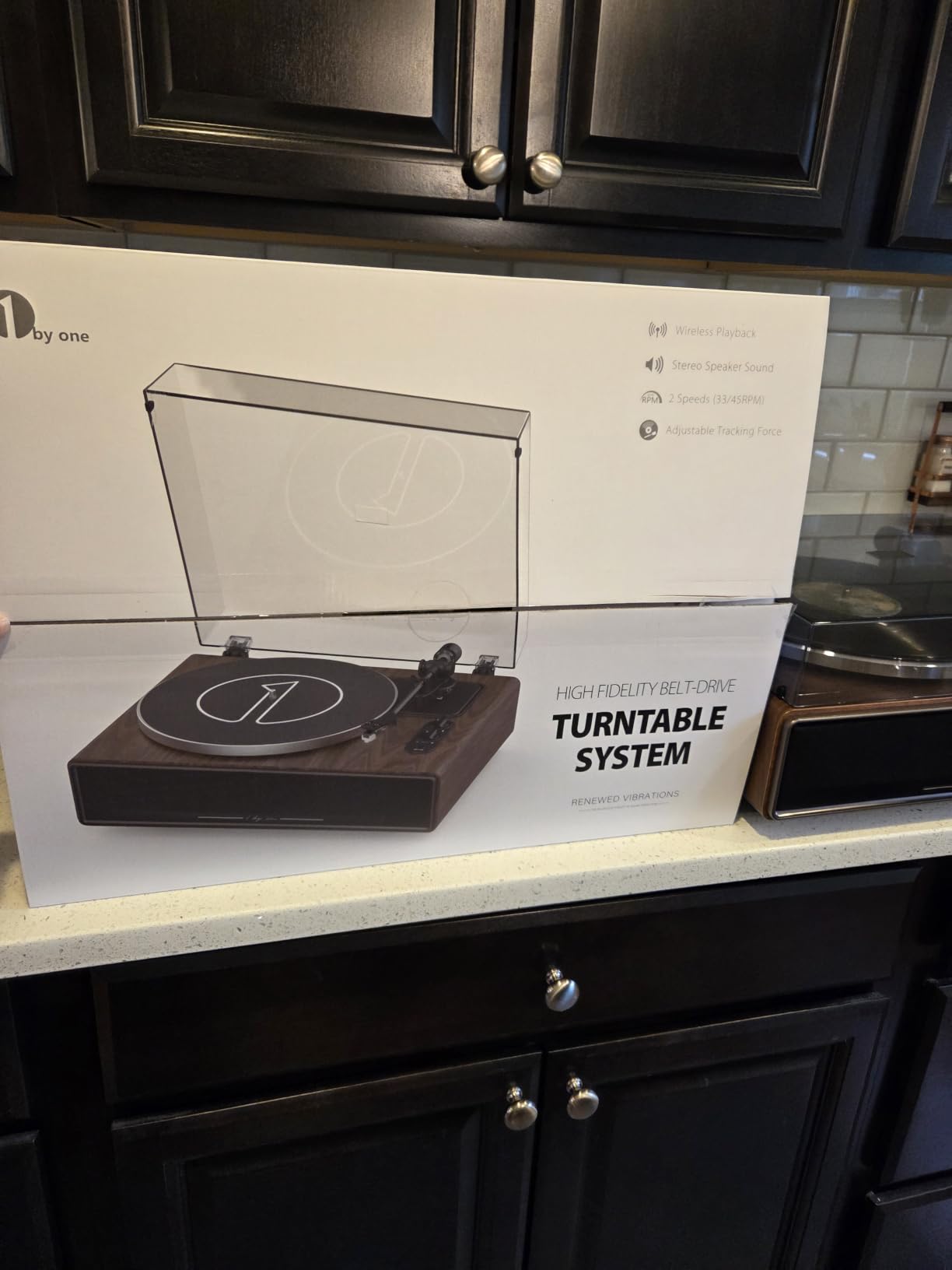 1 BY ONE High Fidelity All-in-One Record Player, Vinyl Turntable customer photo 1