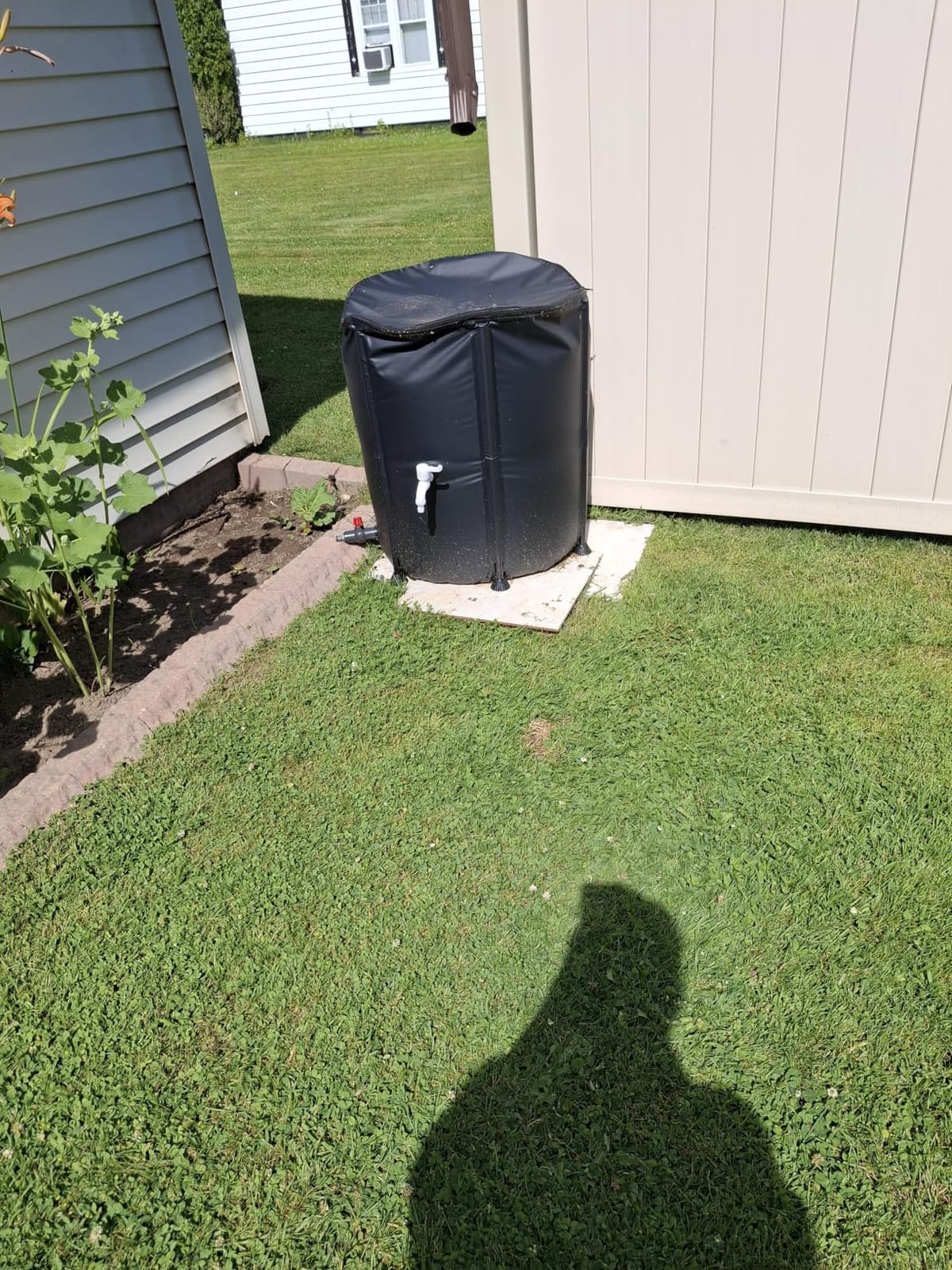 Collapsible Rain Barrel Water Storage Containers-53 Gallon Portable Rainwater Collect System Water Tank to Collect Rainwater from Gutter Downspout Water Catcher with Spigots,Filter＆Overflow Kits customer photo 2