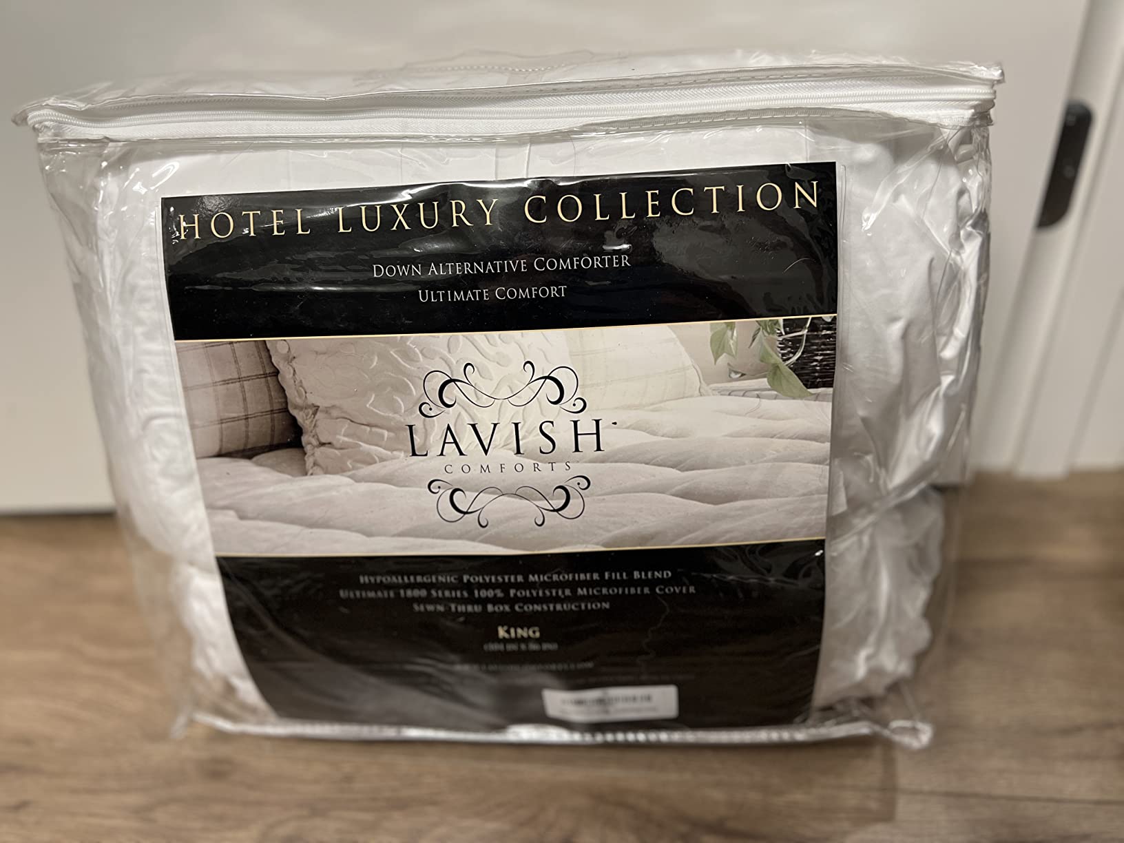 Lavish Comforts® Grey Comforter Queen – Fluffy Down Alternative Duvet Insert, Light Grey Comforter, All-Season Bedding, Hypoallergenic, Machine Washable, Queen Duvet Insert with Corner Loops customer photo 2
