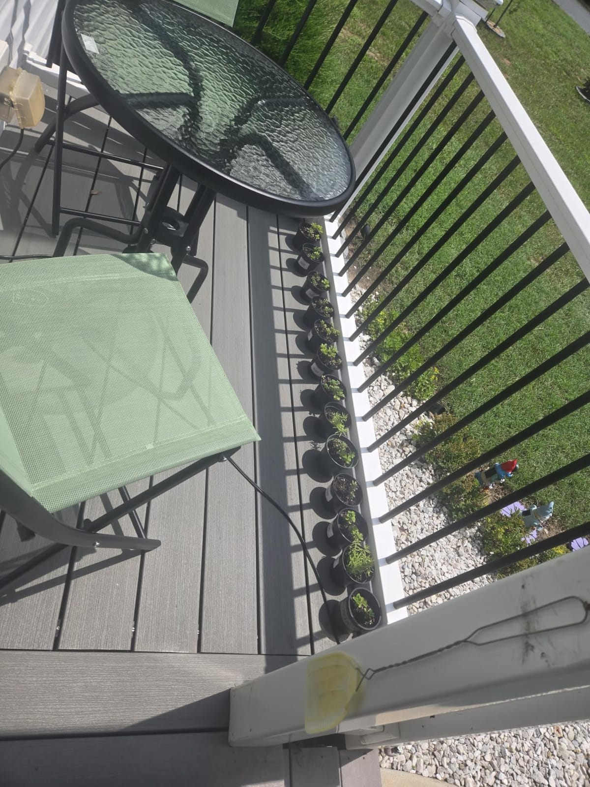 Best Choice Products 3-Piece Patio Bistro Dining Furniture Set w/Textured Glass Tabletop, 2 Steel Folding Chairs, Polyester Fabric - Burgundy customer photo 2
