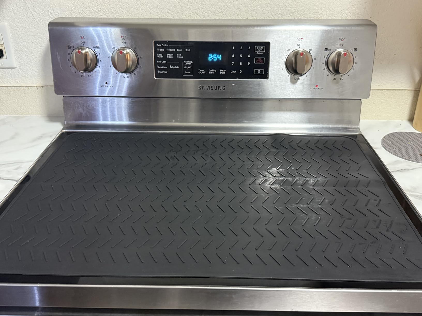 Stove Top Covers for Electric Stove, Thickened Premium Silicone Stove Mat for Glass Top Stove, 30 x 21 Glass Stove Top Cover Protector, Oven Range Top Cover, XL Dish Drying Mat customer photo 2