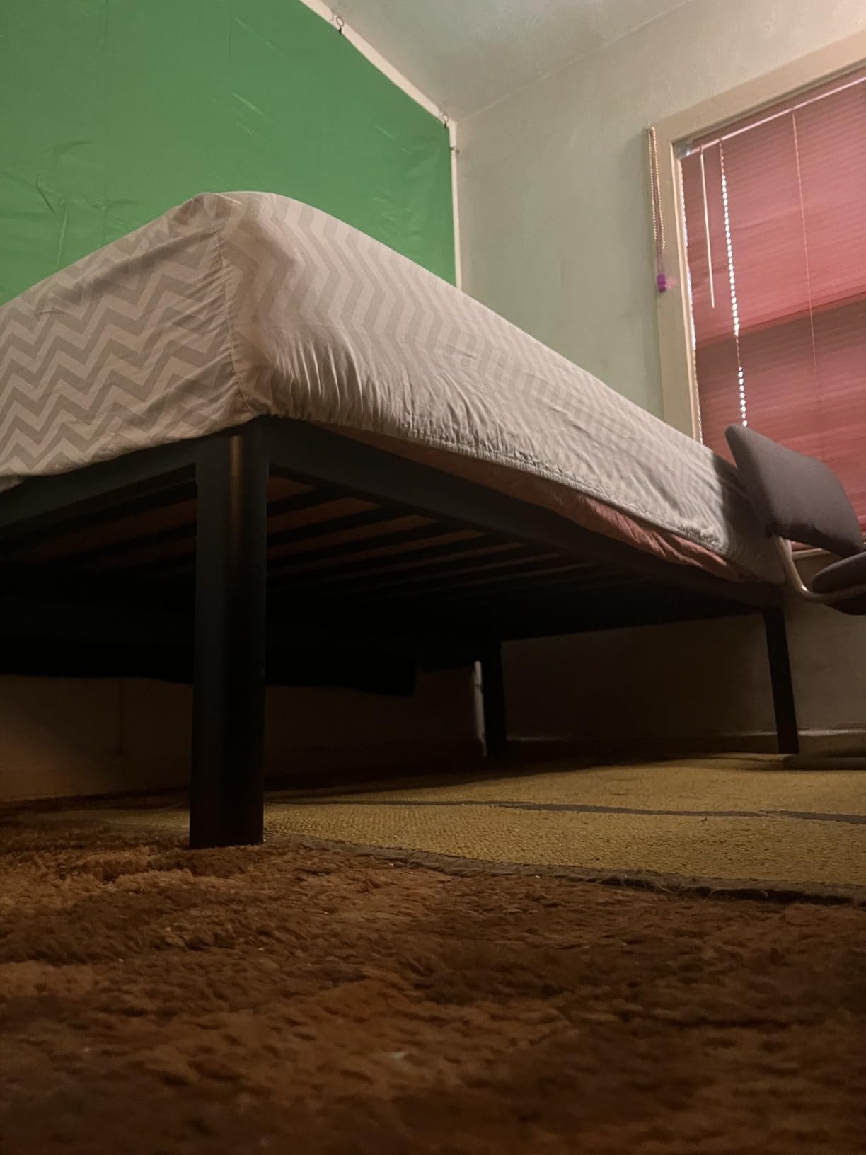 Yitong Angel 14 inch Full Size Bed Frame with Round Corner Legs Mattress Slide Stopper,3500 lbs Heavy Duty Metal Platform,Steel Slat Support,No Box Spring Needed,Easy Assembly,Noise Free customer photo 2