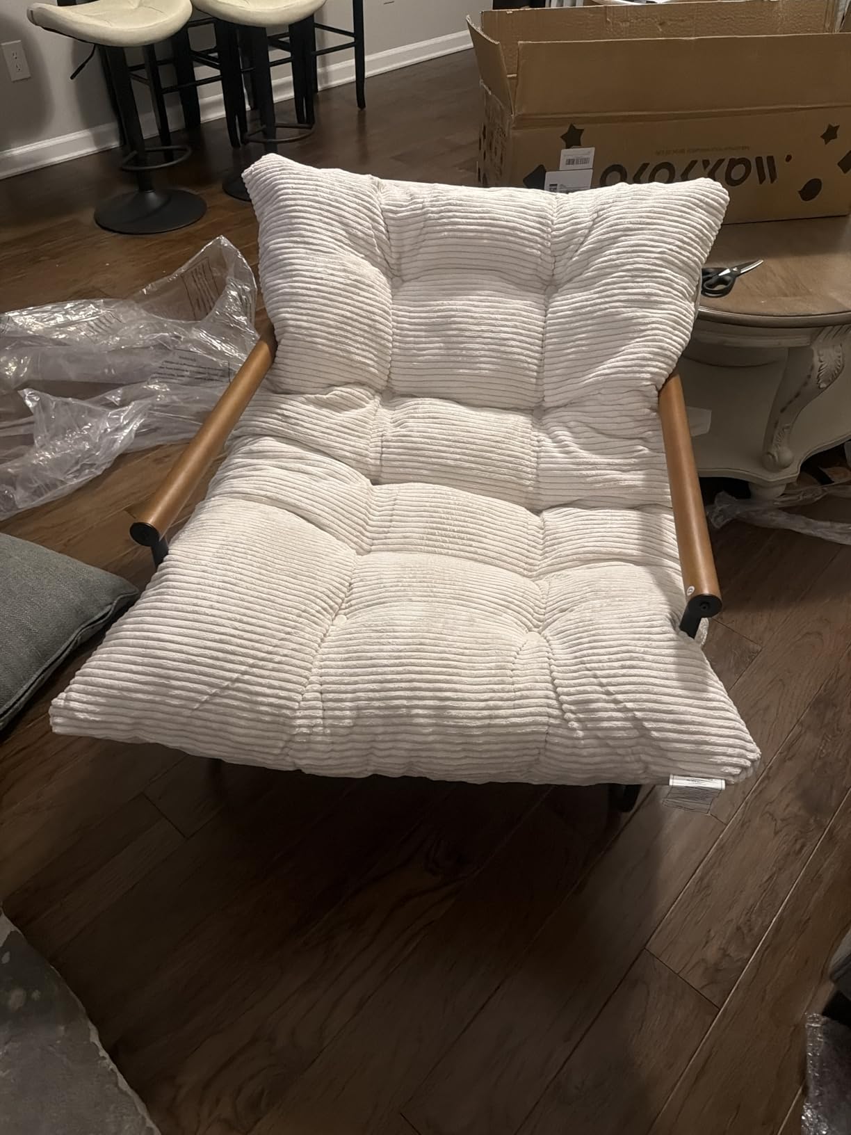 MAXYOYO Modern Accent Chair, Comfy Living Room Chair with Metal Frame customer photo 2