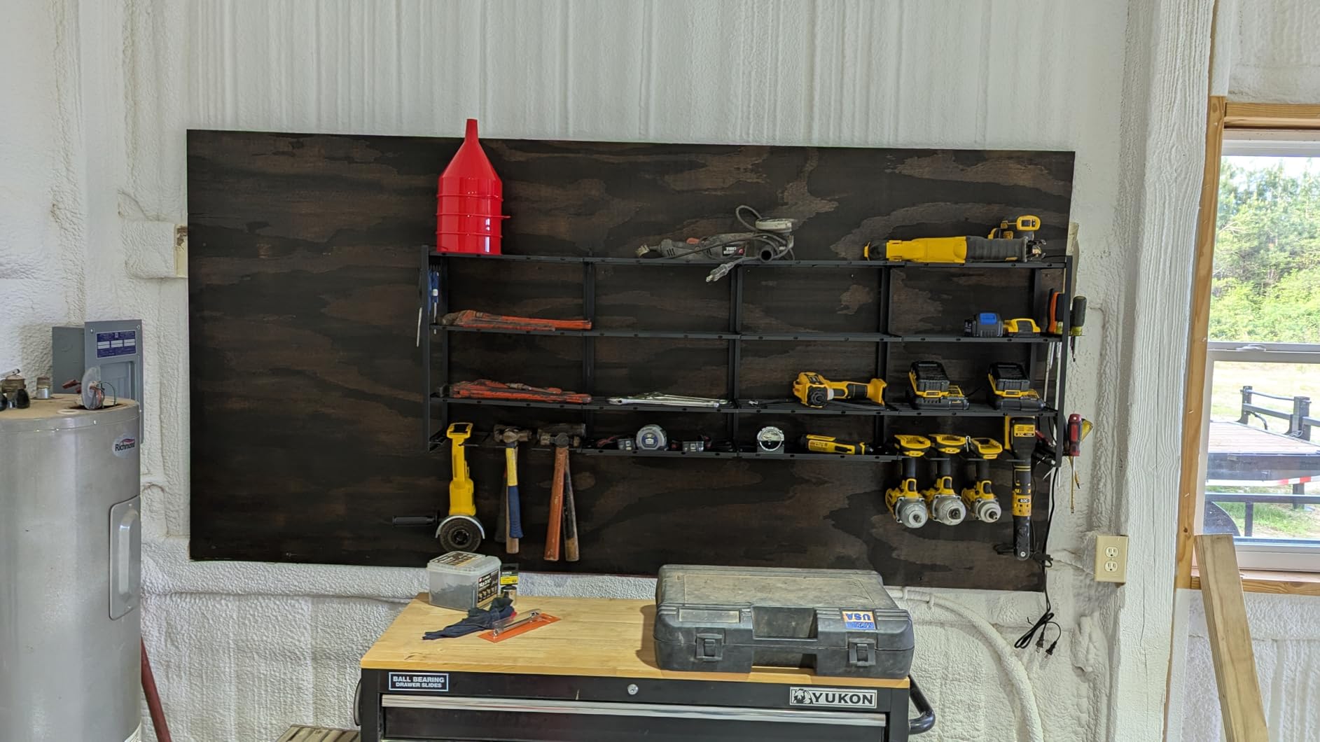 Large 49'' Wide Power Tool Organizer Wall Mount, 4-Tier customer photo 1