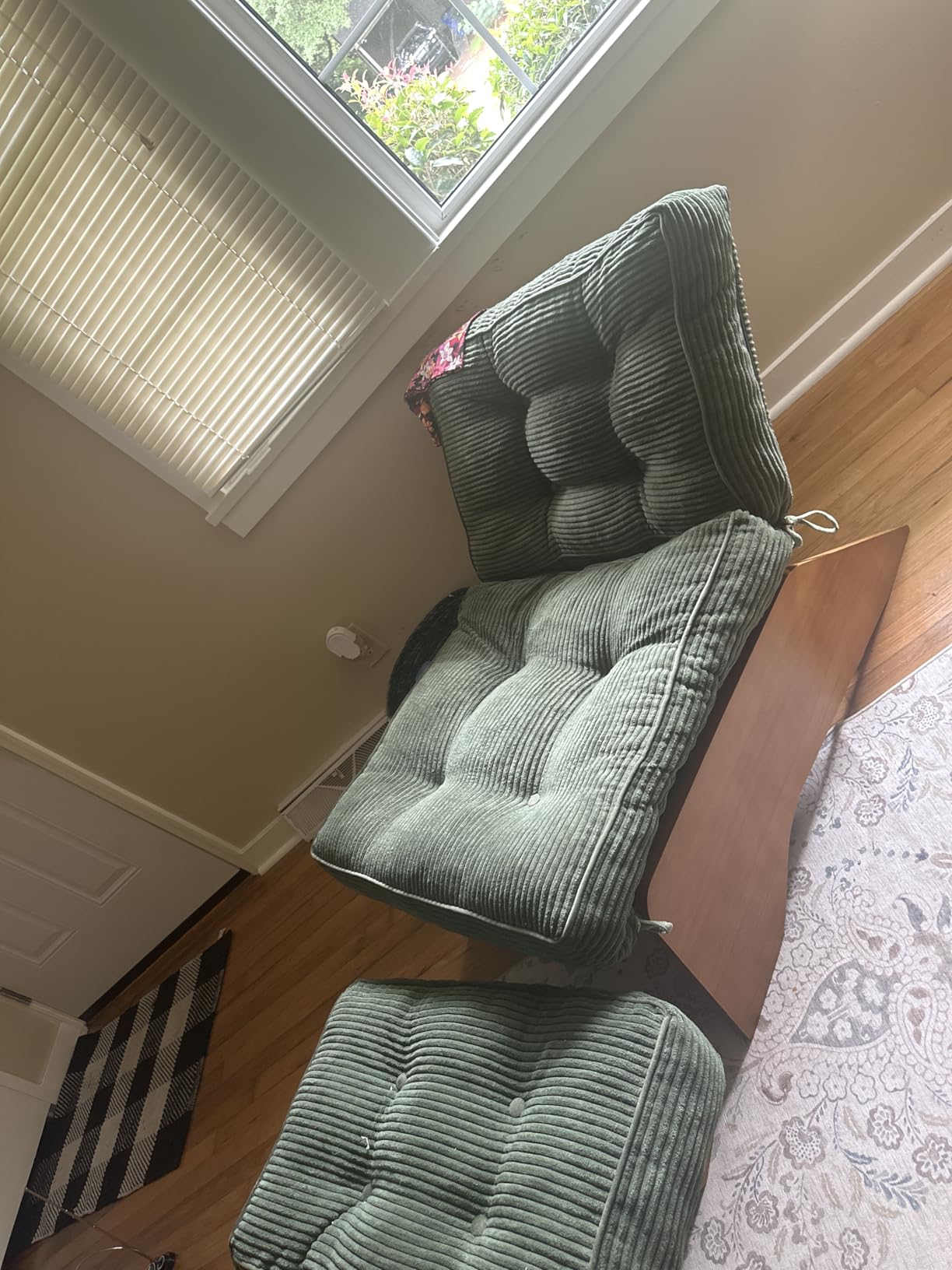 MAXYOYO Accent Chair with Ottoman, Lounge Chair with Adjustable Backrest customer photo 1