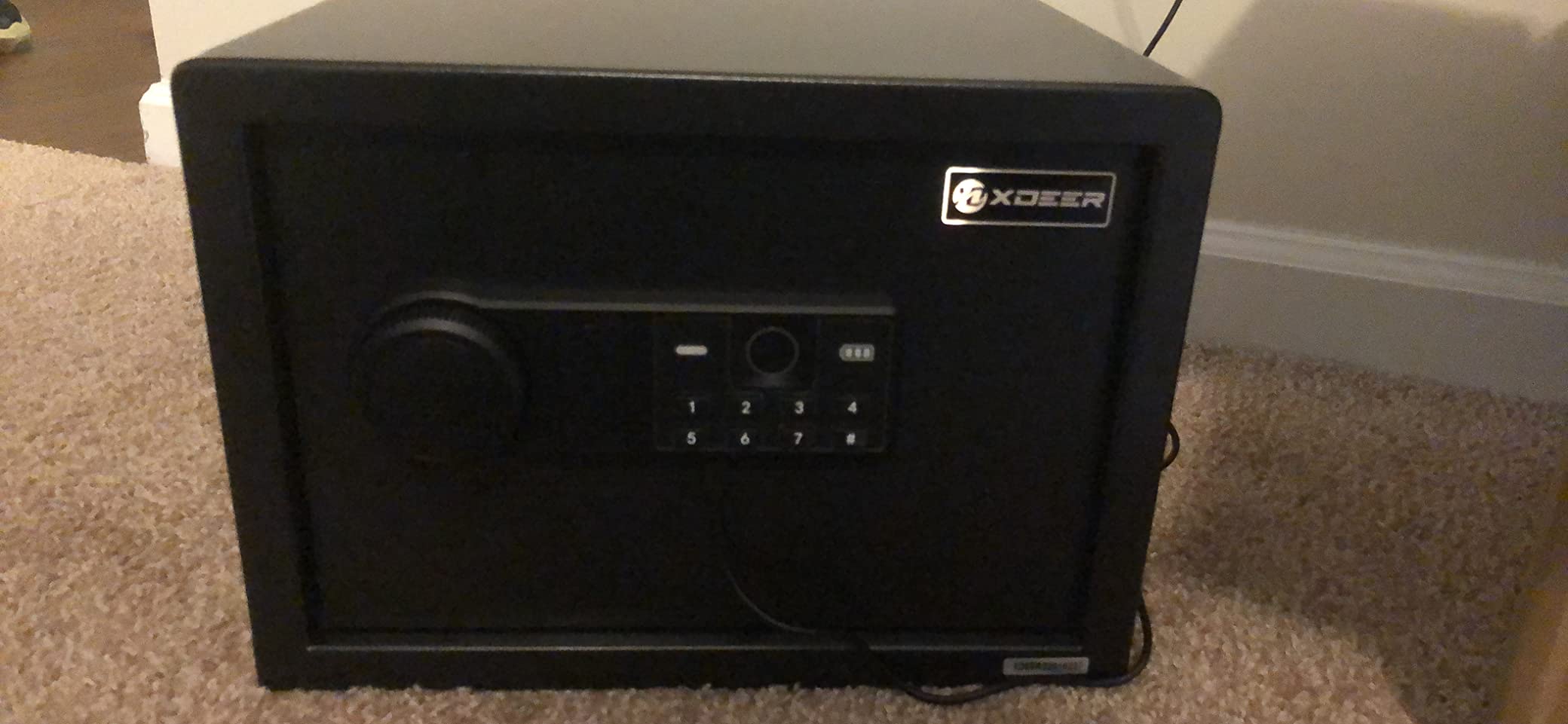 XDeer 1.69 CuFt Biometric Safe with Fireproof Bag, Home Safe for 4 Pistols customer photo 1
