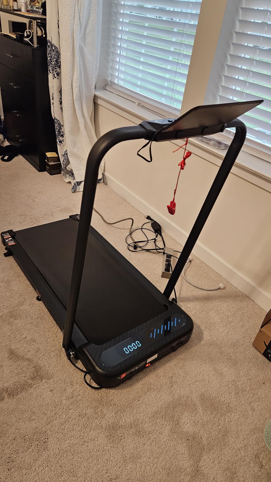 Cardirun Walking Pad with Incline and Stable Handle Bar, Foldable Treadmill customer photo 2