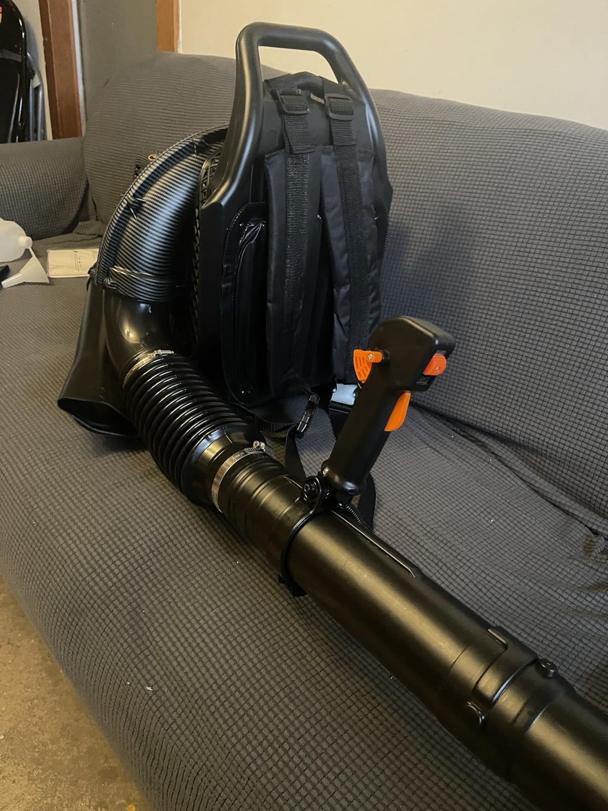 72CC Backpack Gas Leaf Blower, 2-Stroke Powerful Engine customer photo 1